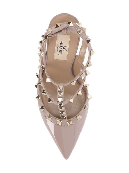 powder pink patent leather gold-tone Rockstud Valentino Garavani | 4W2S0393VNWP45